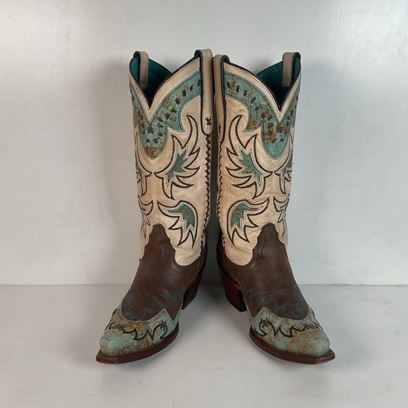 Tony Lama Cassidy & Santa Fe Cowgirl Boots 5 B Tooled Inlay (2) Pair - Picture 10 of 16